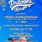 letní kino v sobotu 8.7.2023 v Petrovicích II